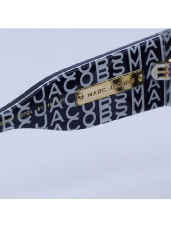 Marc Jacobs MJ 1087/S 0807 2K Sunglasses Black Cat Eye Frame, Grey AR Lenses